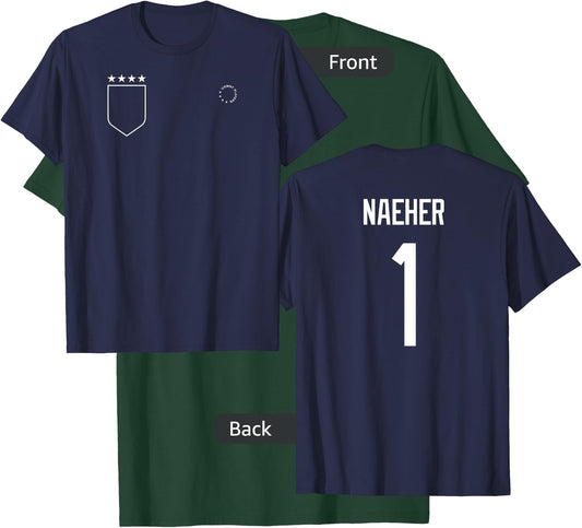 Alyssa Naeher: Name & Number on Back - USWNT Soccer T-Shirt - T-Shirt | Forest