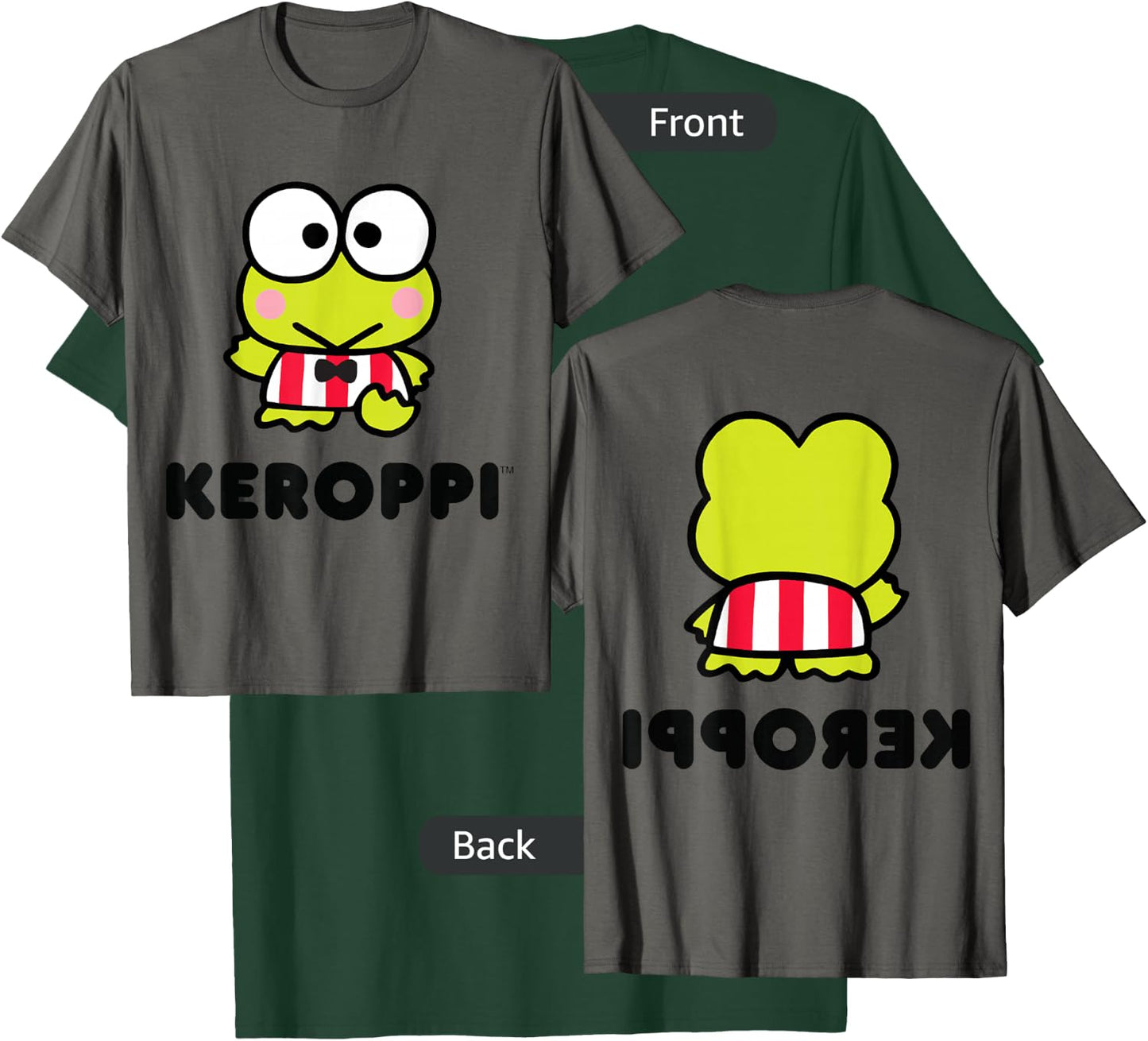 Keroppi Character Front and Back T-Shirt - T-Shirt | Forest