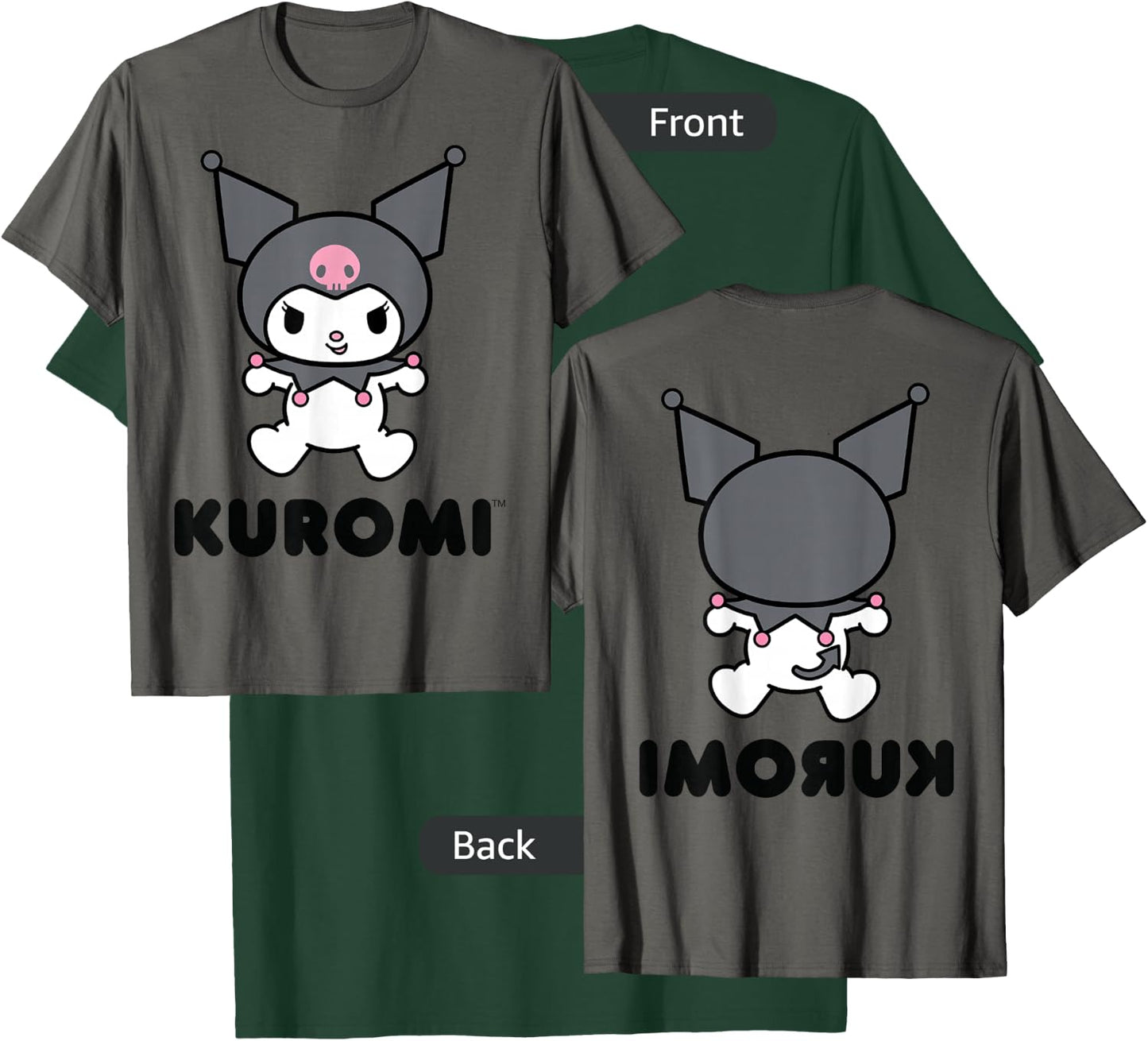 Kuromi Character Front and Back Small T-Shirt - T-Shirt | Forest