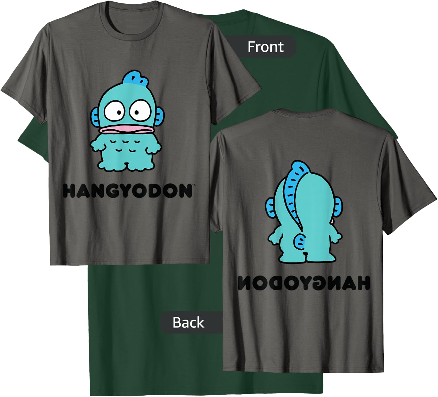 Hangyodon Character Front and Back T-Shirt - T-Shirt | Forest