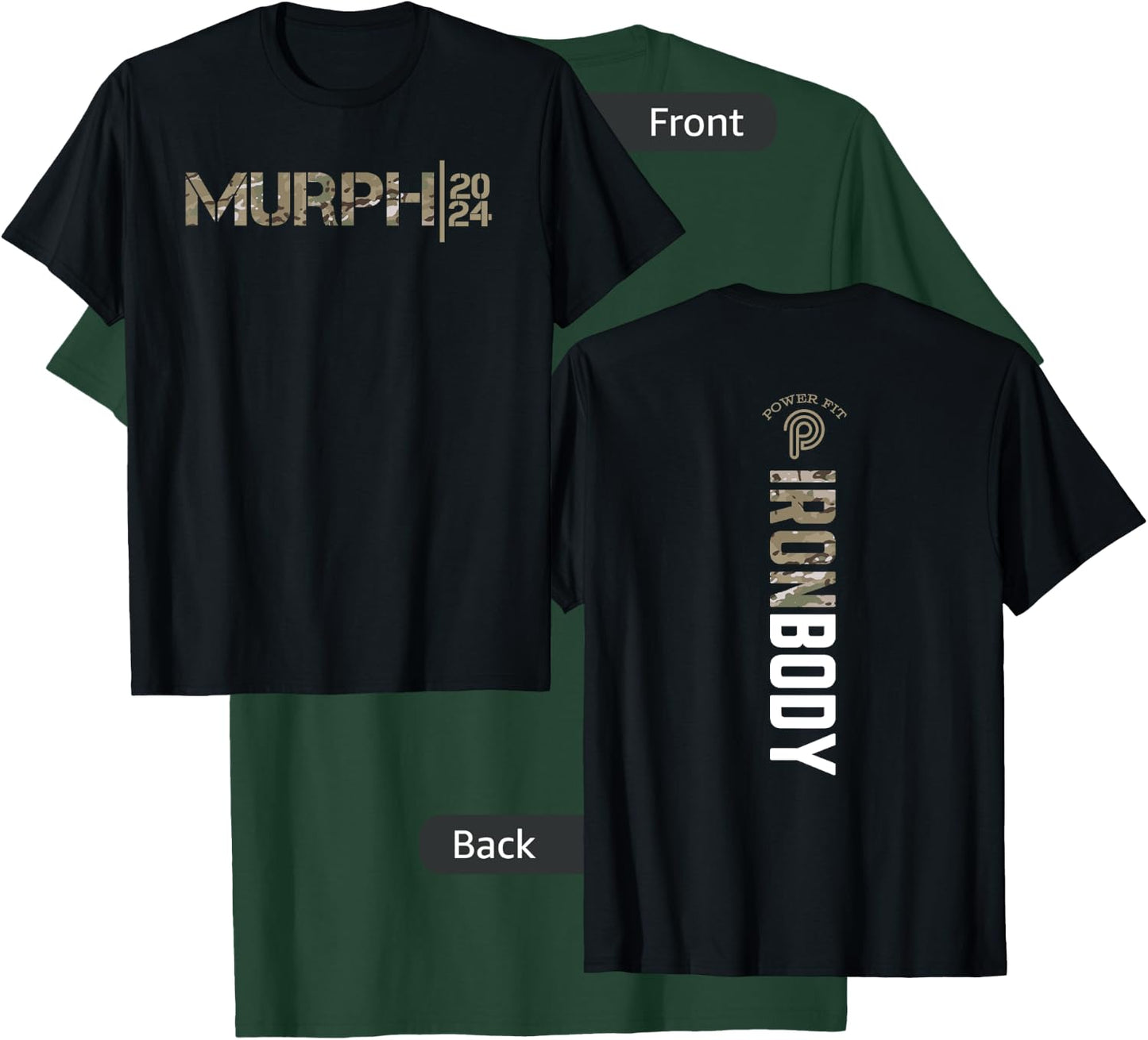 Murph Iron Body Amarillo Camo Dark T-Shirt - T-Shirt | Forest