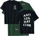 Anti Leg Day Club White Logo (Front + Back) T-Shirt - T-Shirt | Forest