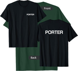 Pannier Rack Chest / Back Print Porter T-Shirt - T-Shirt | Forest