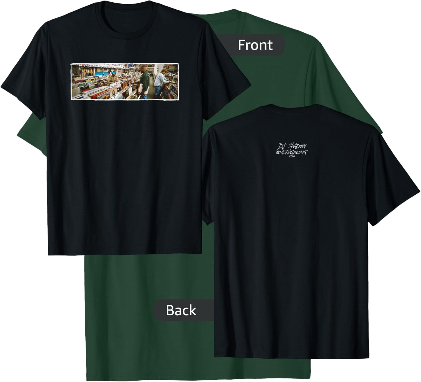 DJ Shadow Endtroducing Panoramic , Small, Black T-Shirt - T-Shirt | Forest