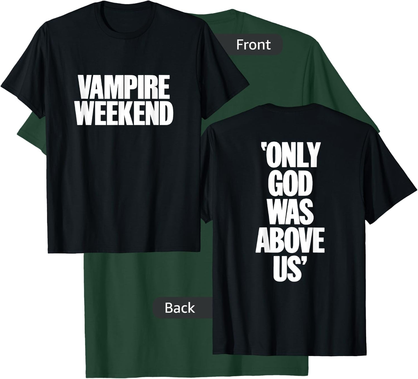 Only God Was Above Us Black T-Shirt - T-Shirt | Forest