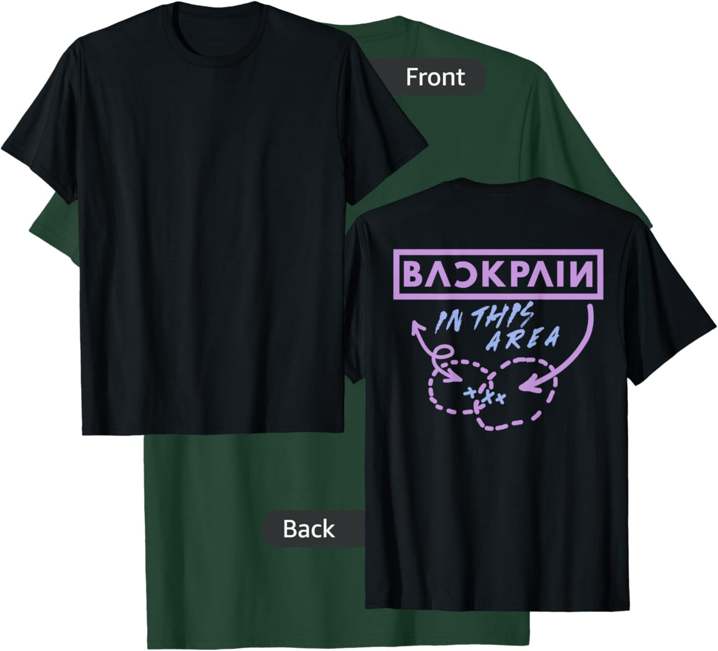Back Pain In This Area (on back) T-Shirt - T-Shirt | Forest