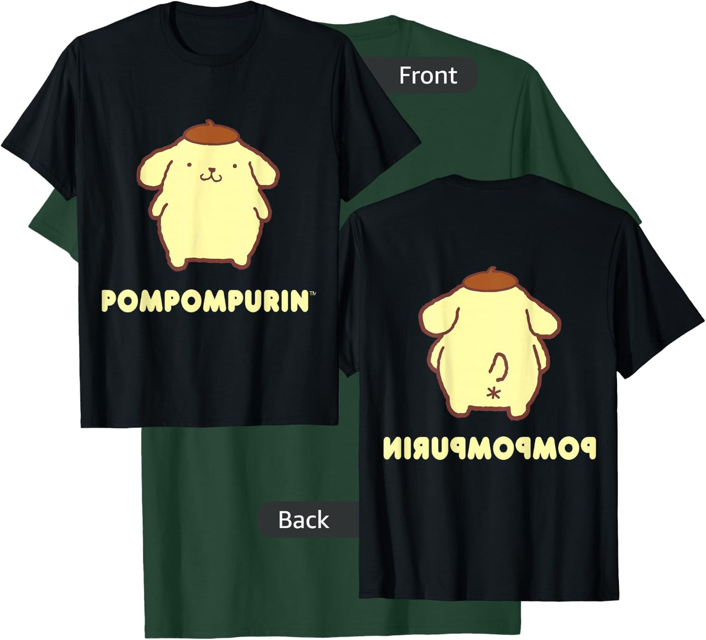 Pompompurin Character Front and Back Small T-Shirt - T-Shirt | Forest