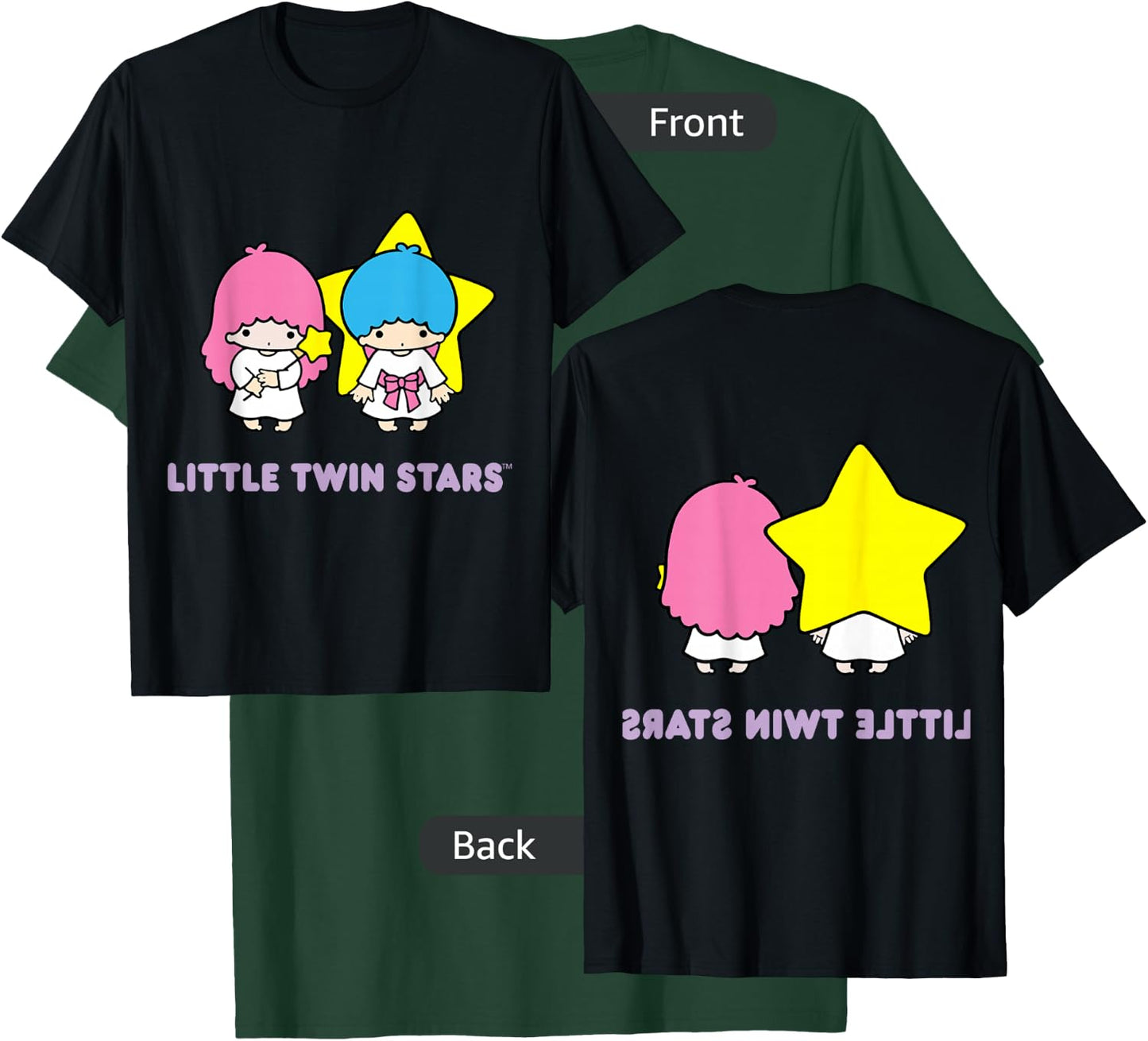 LittleTwinStars Character Front and Back T-Shirt - T-Shirt | Forest