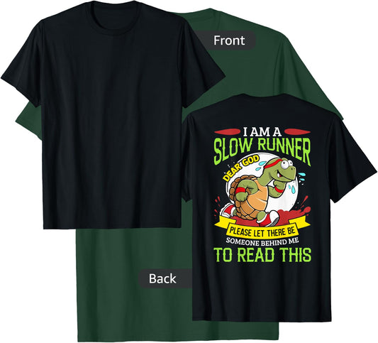 Leisurely Pace Joggers I Am A Slow Runner Turtle Humor Fitness , Small, Black T-Shirt - T-Shirt | Forest