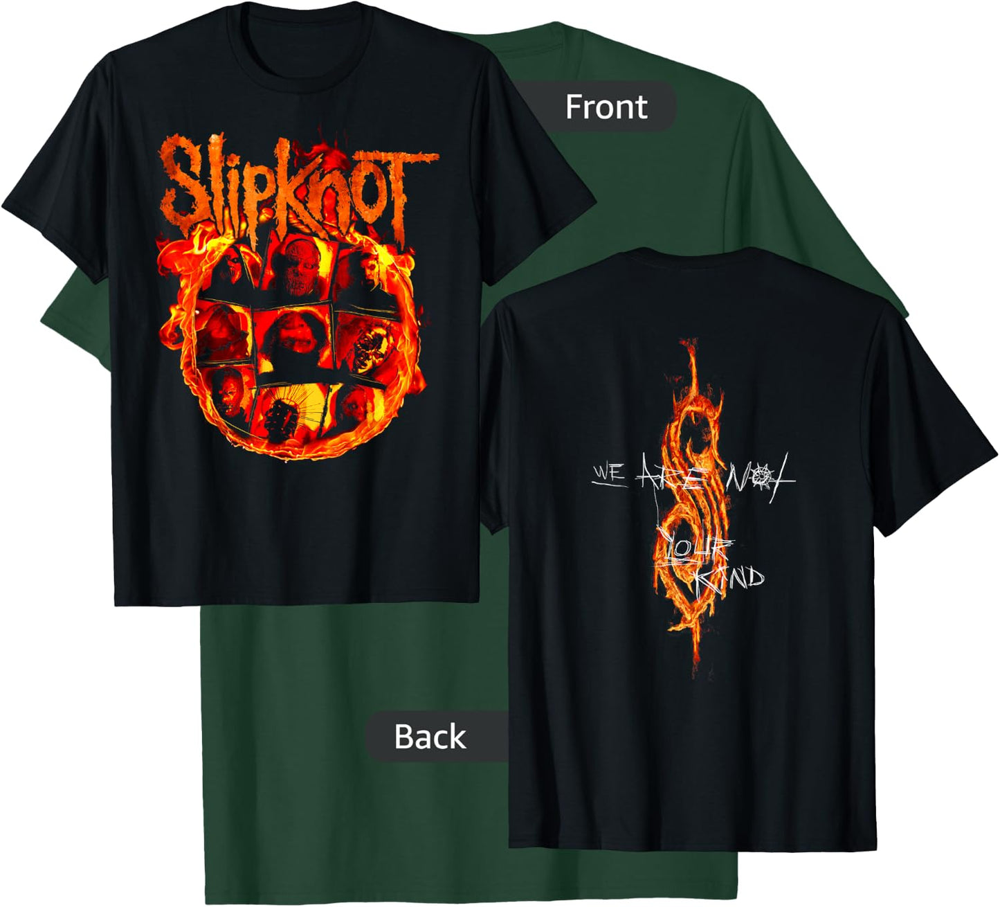 Slipknot Official We Are Not Your Kind Flames T-Shirt - T-Shirt | Forest