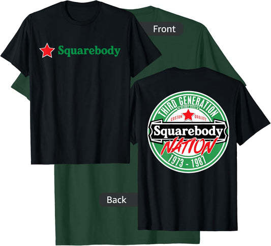 Squarebody Classic Square body C10 73-87 Detroit Steel T-Shirt - T-Shirt | Forest
