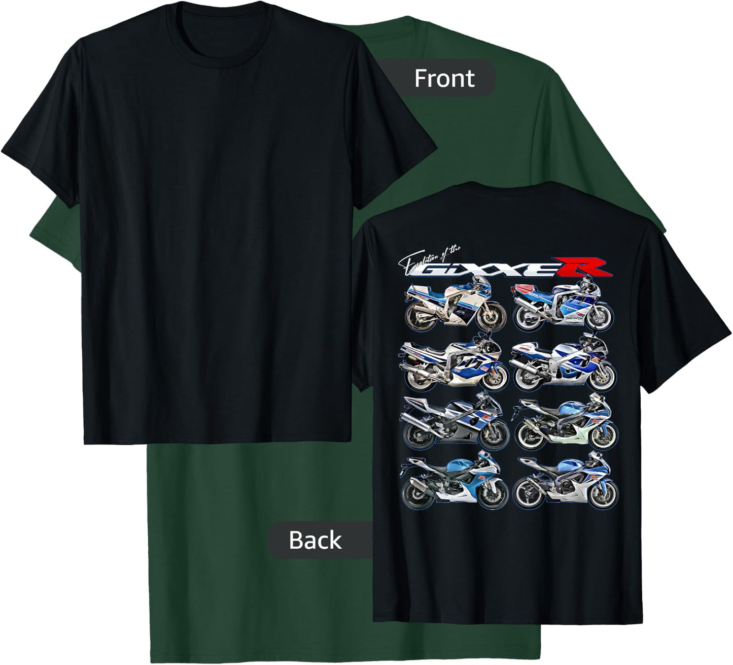 Gixxer, Evolution, GSXR, Road Racing, Motorcycle, Motorbike, Bike T-Shirt - T-Shirt | Forest
