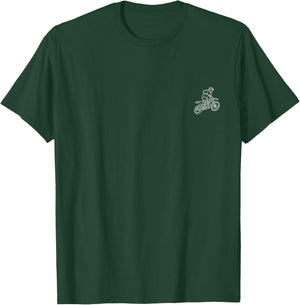 Dirt Bike Minimalism T-Shirt - T-Shirt | Forest
