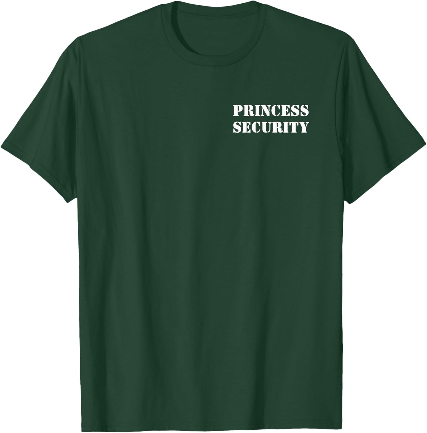 Princess Security Funny Birthday Party Dad Daughter Team , Small, Black T-Shirt - T-Shirt | Forest