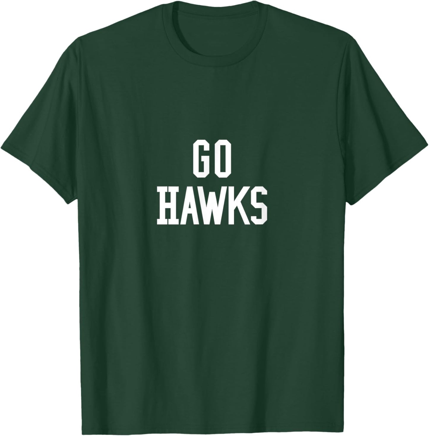 Go Hawks | High School T-Shirt - T-Shirt | Forest