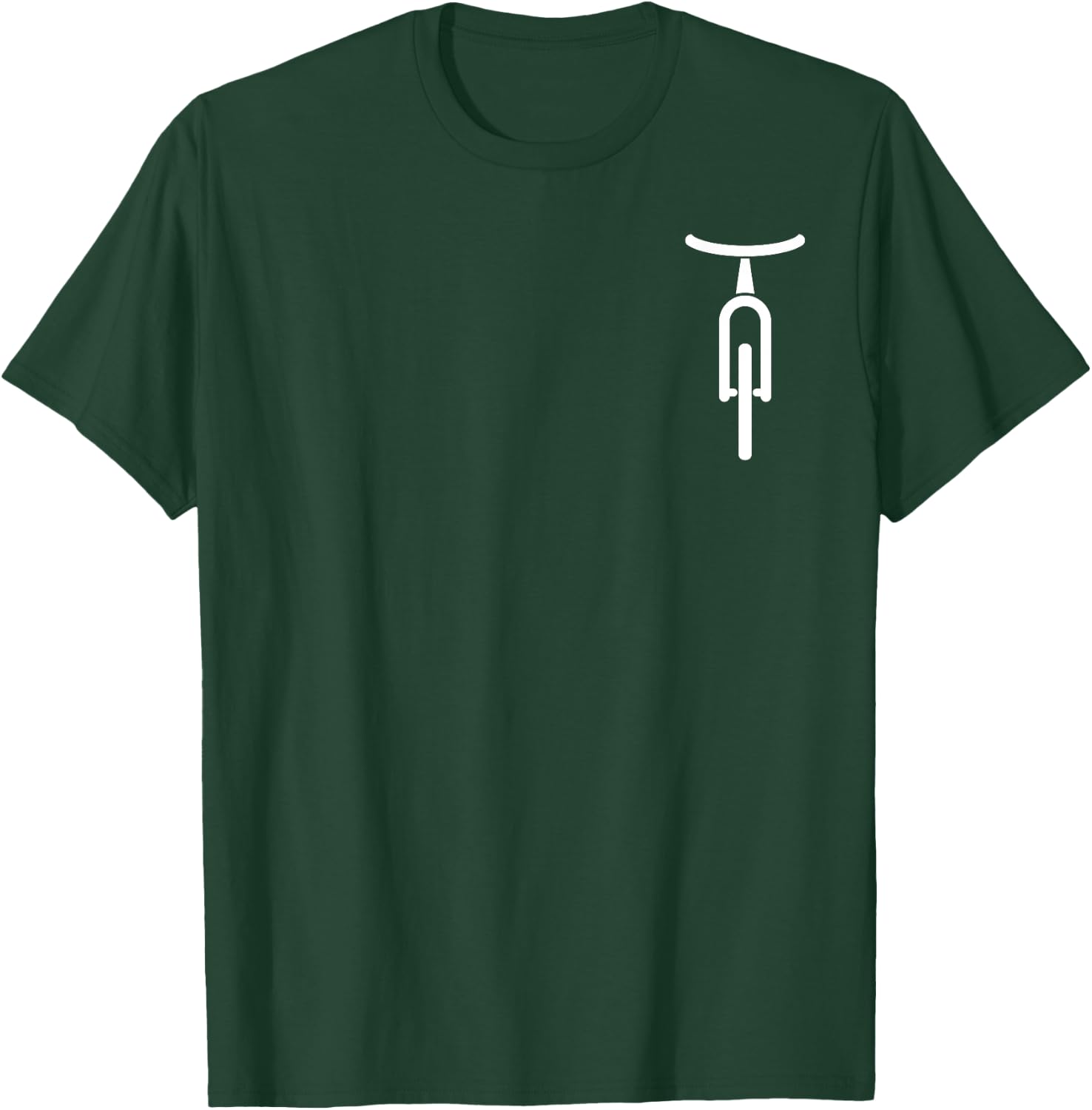 Bicycle Logo Minimal Retro For Cyclist Cycling Lovers T-Shirt - T-Shirt | Forest