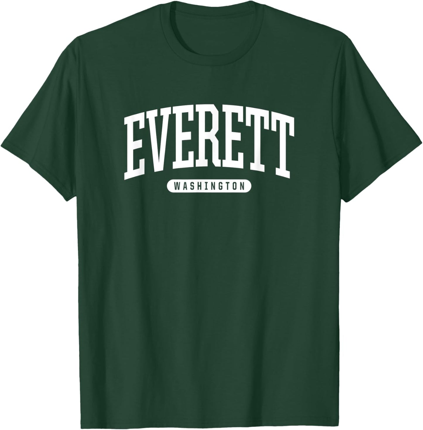 College Style Everett Washington Souvenir Gift T-Shirt - T-Shirt | Forest