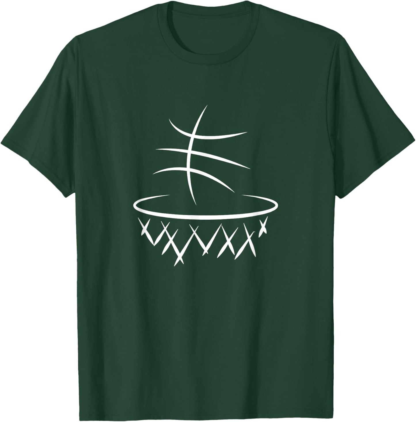 Graphic Basketball T-Shirt - T-Shirt | Forest