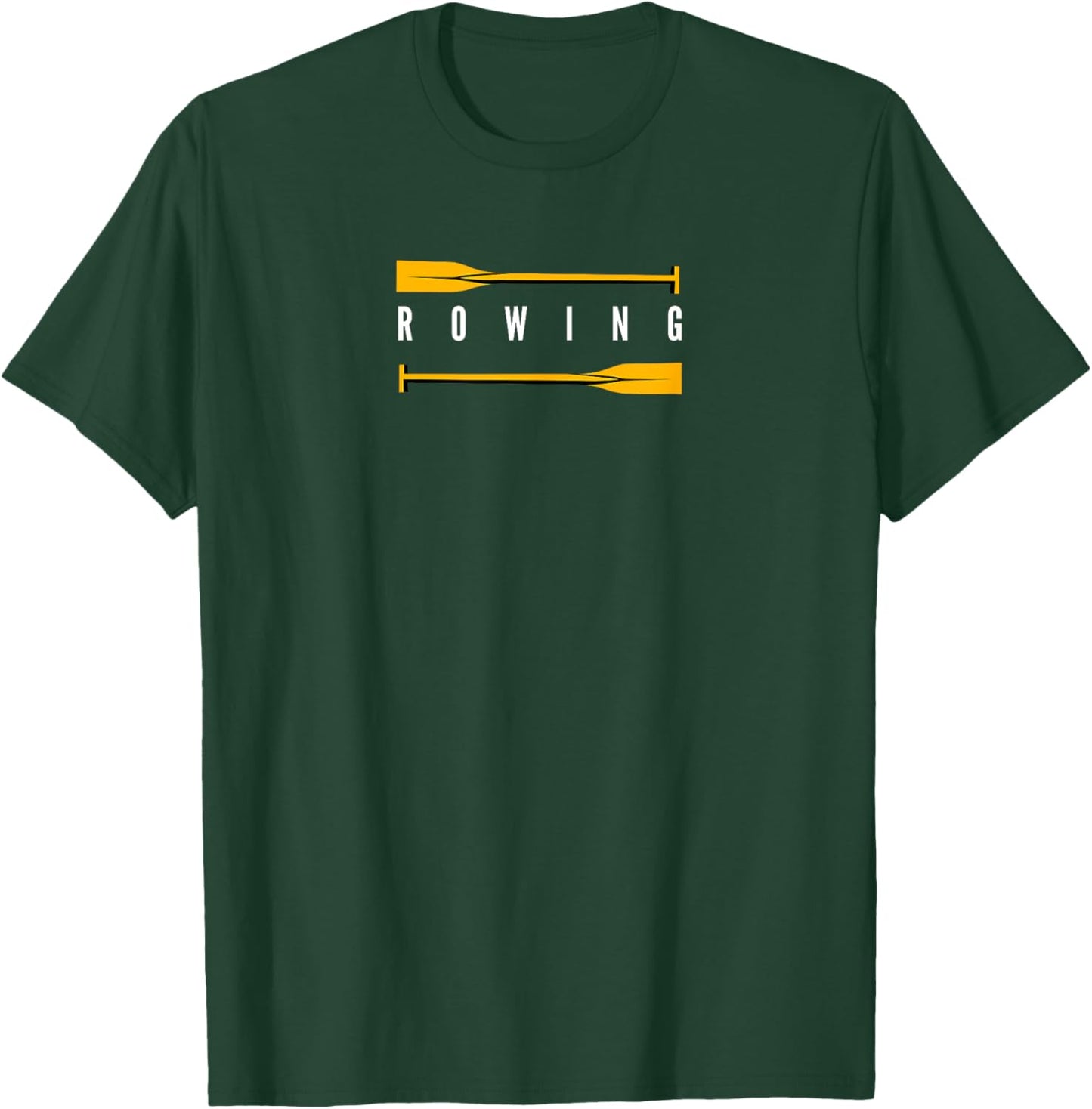 Rowing Art Women Row Team Crew Boat Rower Coxswain T-Shirt - T-Shirt | Forest