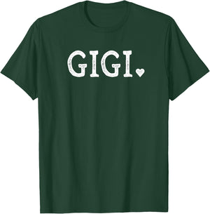Gigi Gifts Design with Heart Love Gigi T-Shirt - T-Shirt | Forest