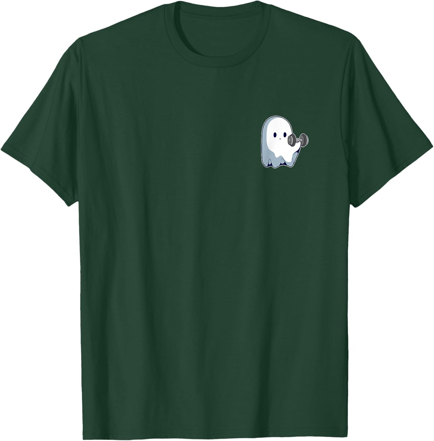 Ghost Weightlifting Pocket Funny Ghost Workout Halloween T-Shirt - T-Shirt | Forest