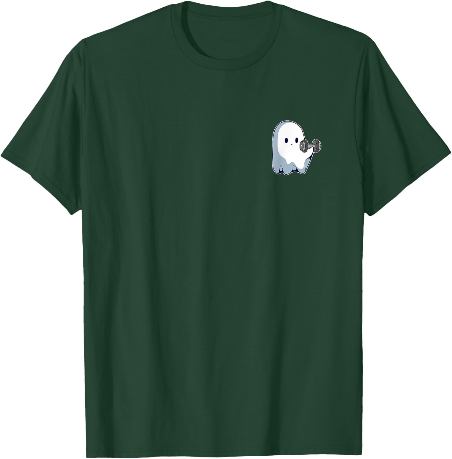 Ghost Weightlifting Pocket Funny Ghost Workout Halloween T-Shirt - T-Shirt | Forest