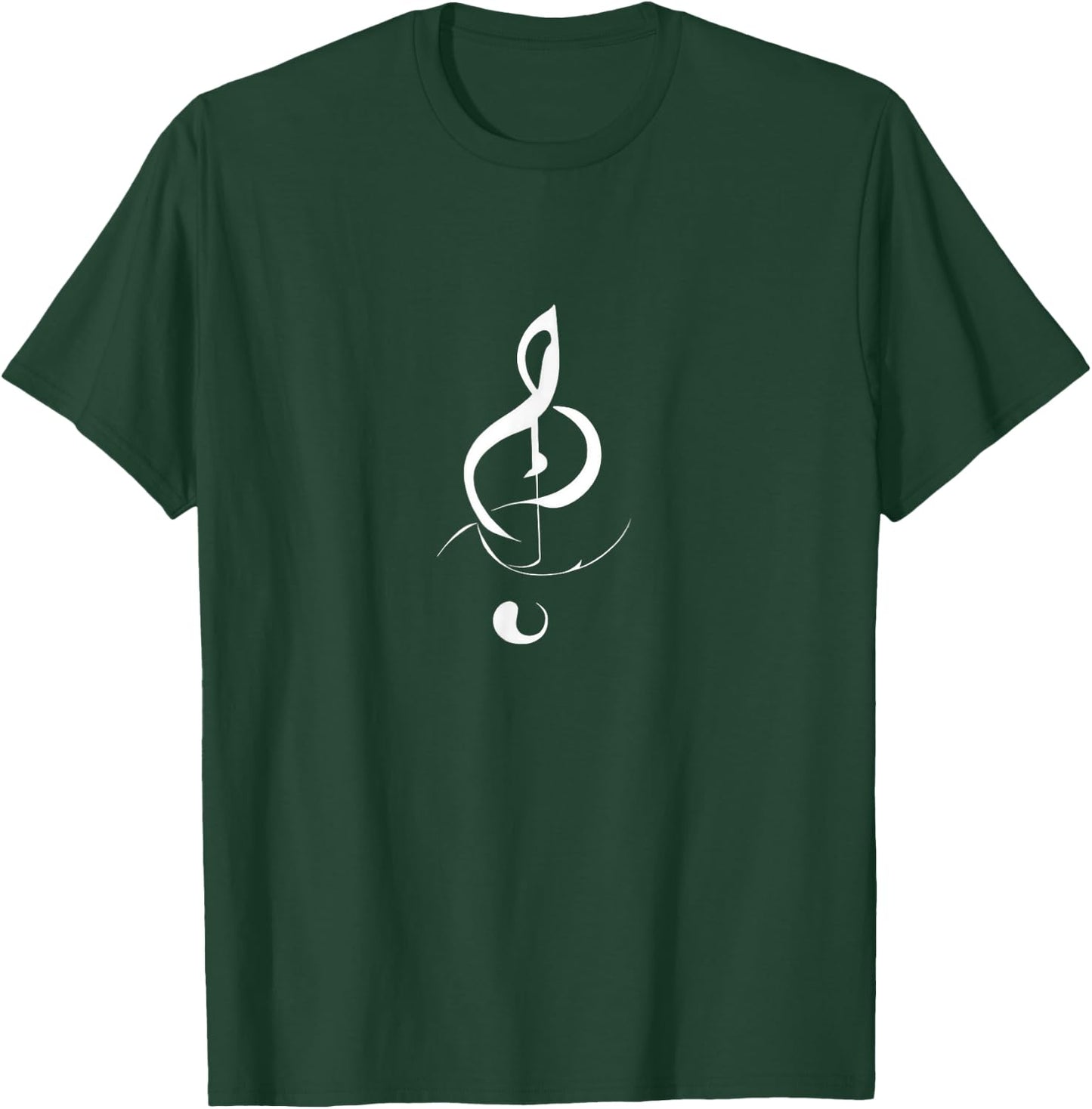 Minimalist Music Note: Elegant Melody Theme for Music Lovers T-Shirt - T-Shirt | Forest