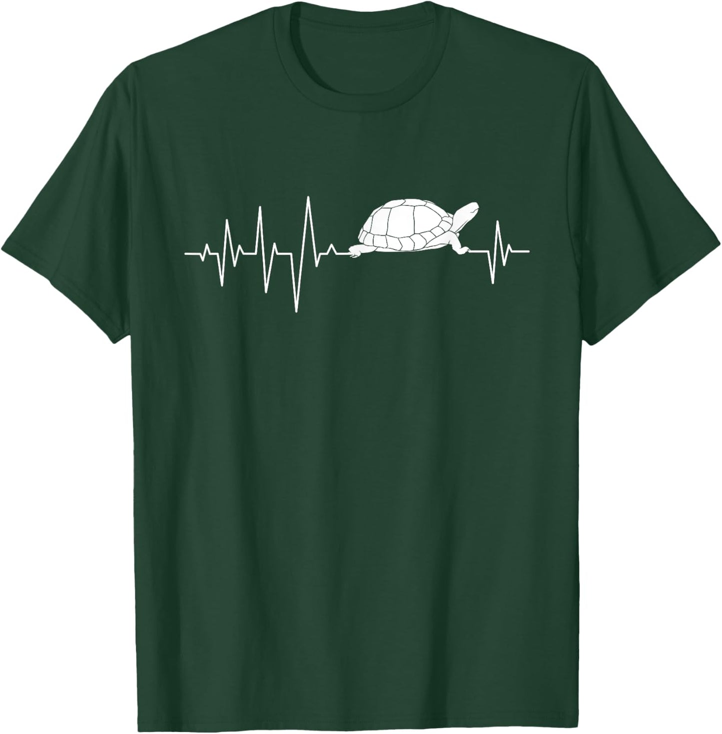 Heartbeat Turtle - Ocean Animal Cute Tortoise T-Shirt - T-Shirt | Forest
