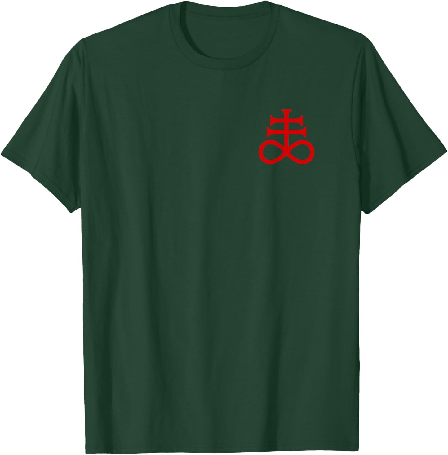 Leviathan Cross of Satan Devil Lucifer Antichrist discreet T-Shirt - T-Shirt | Forest