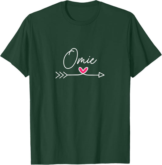 Funny Mothers Day Shirt Cute Pink Arrow Heart Omie T-Shirt - T-Shirt | Forest