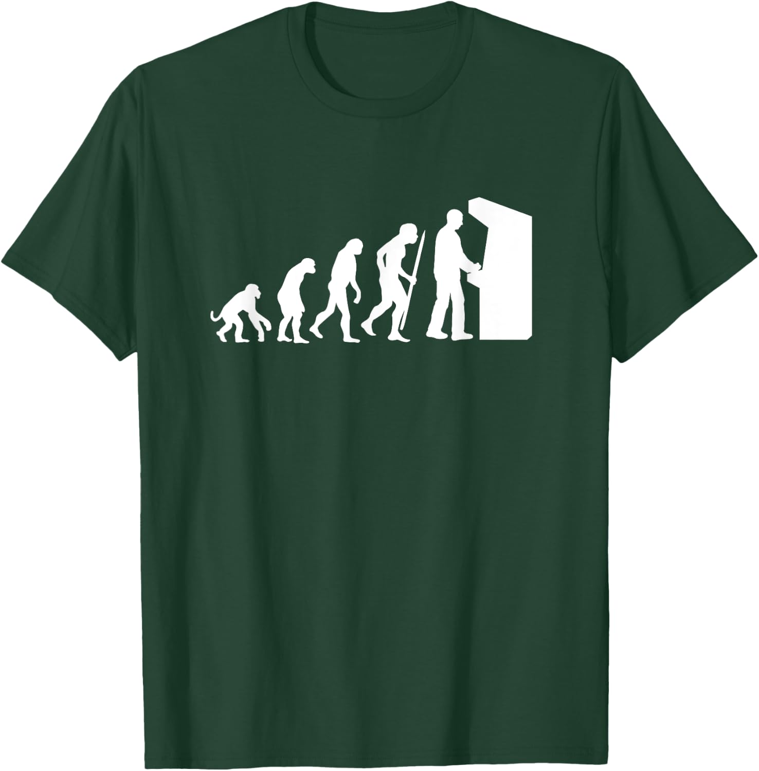Funny Arcade Evolution arcade old school video game T-Shirt - T-Shirt | Forest