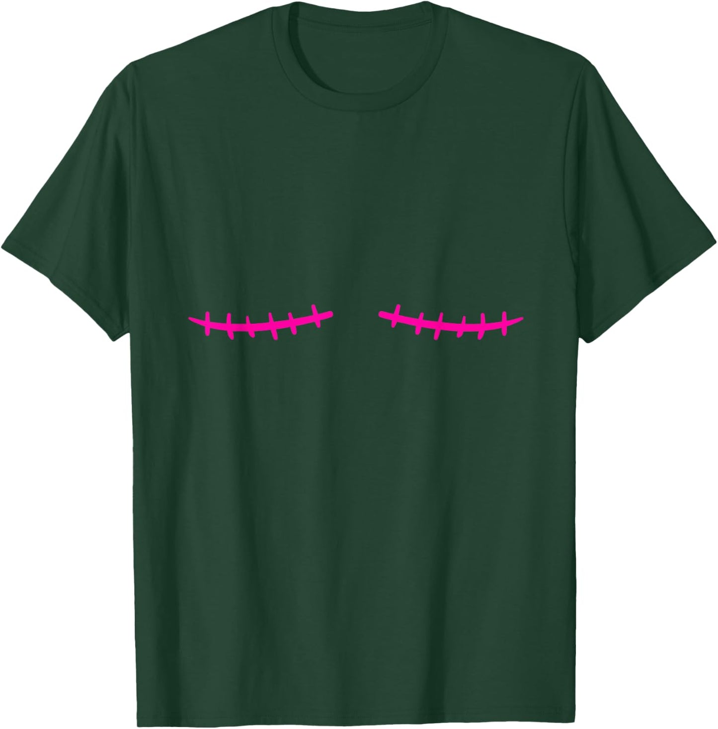 Double Mastectomy Breast Cancer Survivor T-Shirt - T-Shirt | Forest