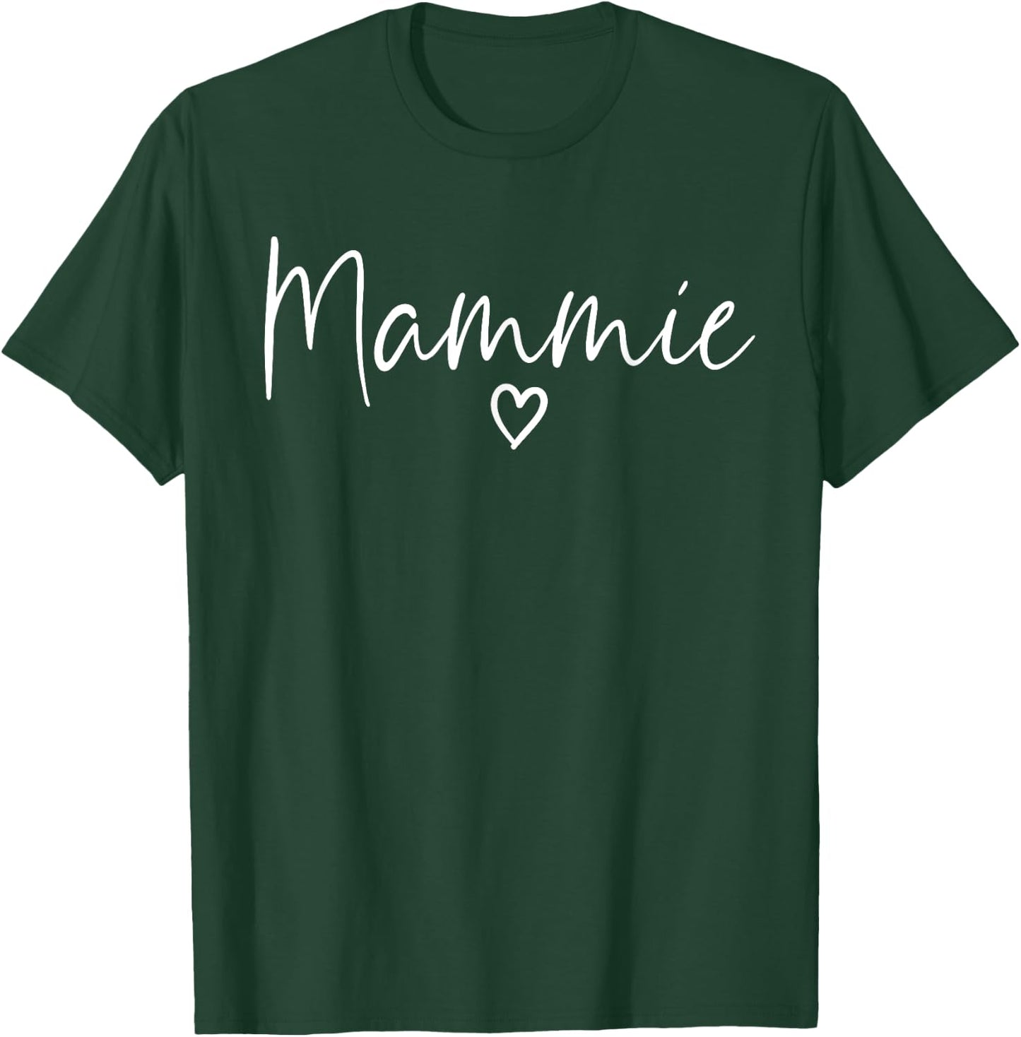 Mammie Gifts Grandma Heart Mother's Day Mammie T-Shirt - T-Shirt | Forest
