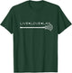 Live Love LAX Lacrosse with wand design and Girls T-Shirt - T-Shirt | Forest