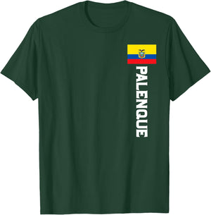 Palenque Ecuador Flag Emblem Escudo Bandera T-Shirt - T-Shirt | Forest