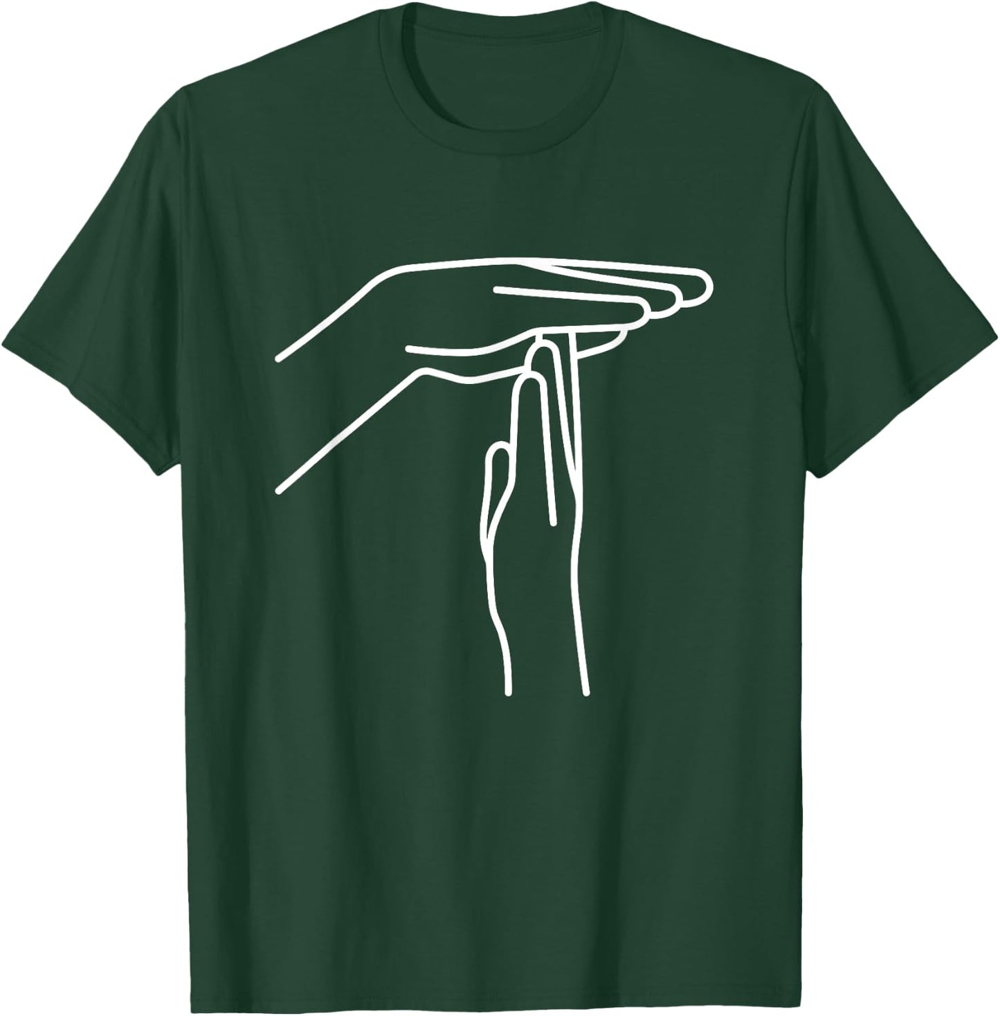 Ref Basketball Technical Foul Hand Symbol - Sign Language T-Shirt - T-Shirt | Forest