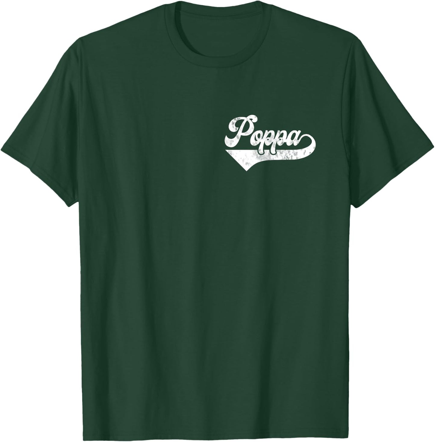 Poppa Vintage Retro Father's Day for Papa Grandpa T-Shirt - T-Shirt | Forest