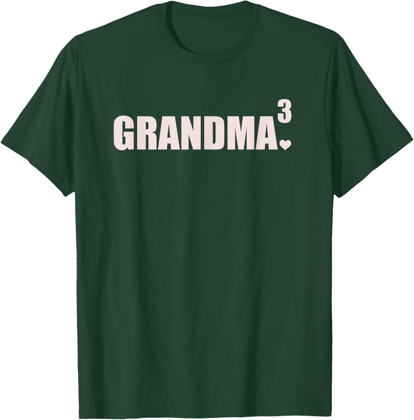 Grandma 3 Grandkids 3rd Time Cubed Grandma Of Three T-Shirt - T-Shirt | Forest