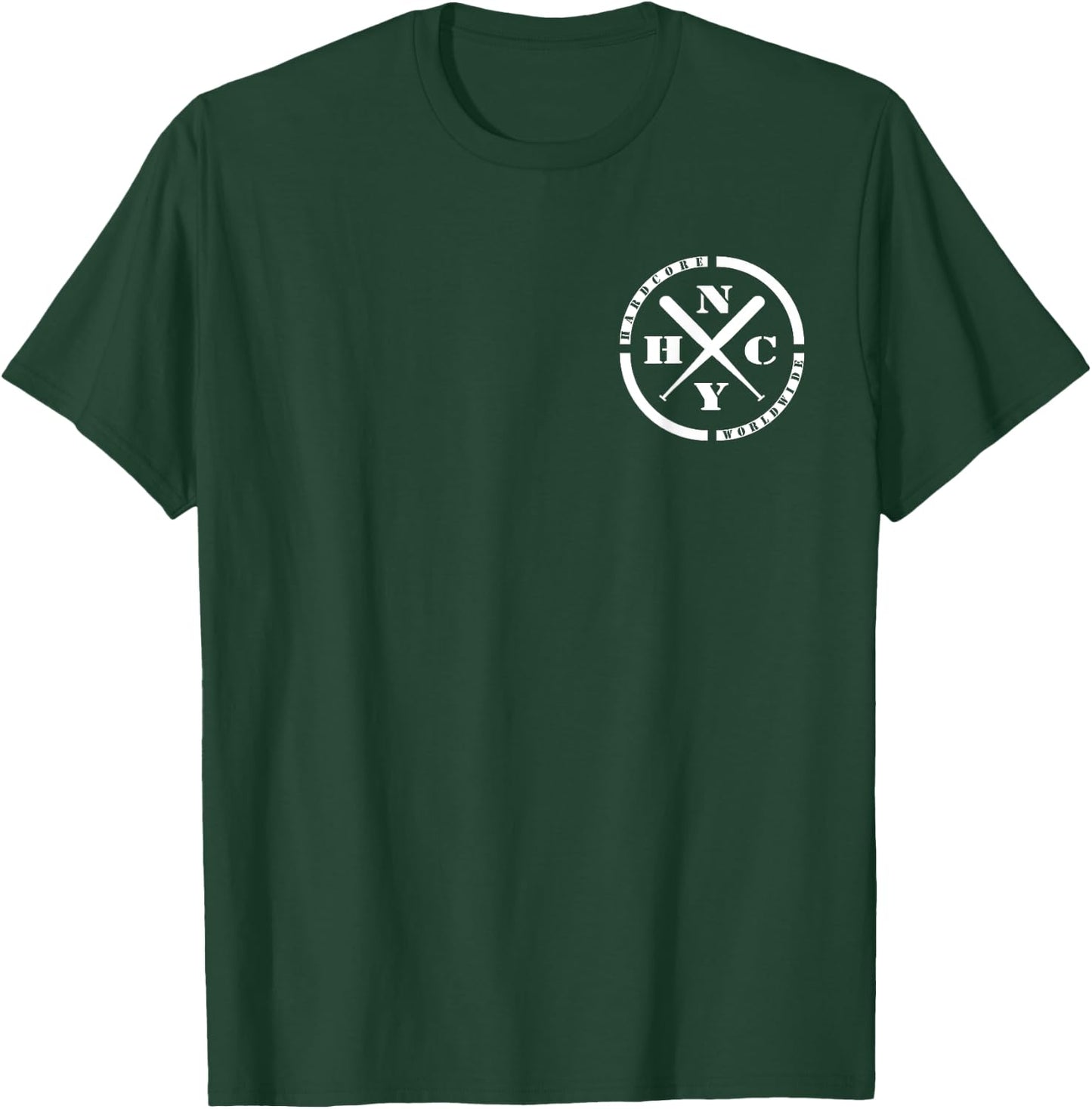 NYHC Straight Edge Punk USA & HCWW -Adults Black Small Classic Fit Short Sleeve T-Shirt - T-Shirt | Forest