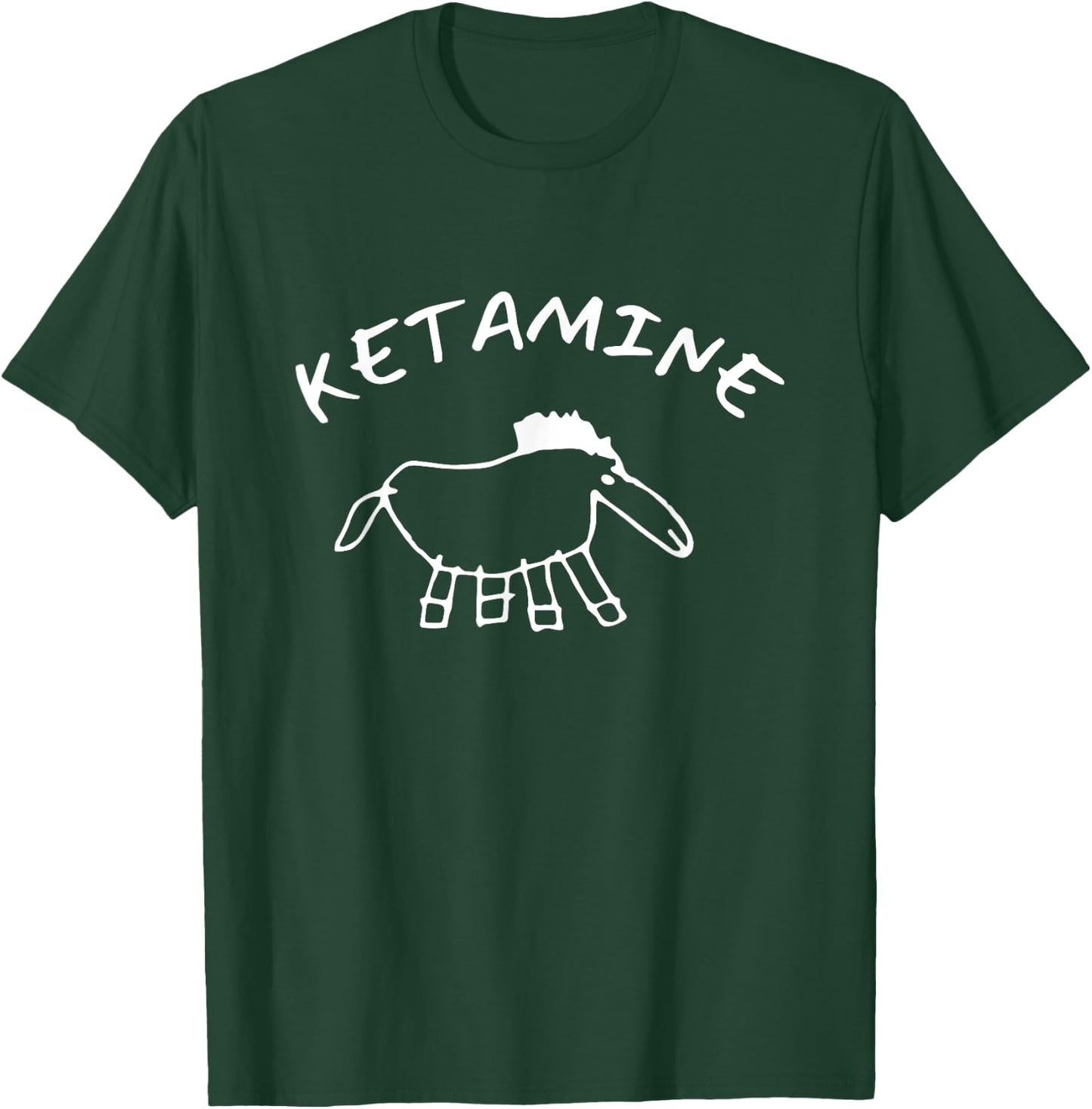 Ketamine Horse Emergency Funny , Small, Black T-Shirt - T-Shirt | Forest