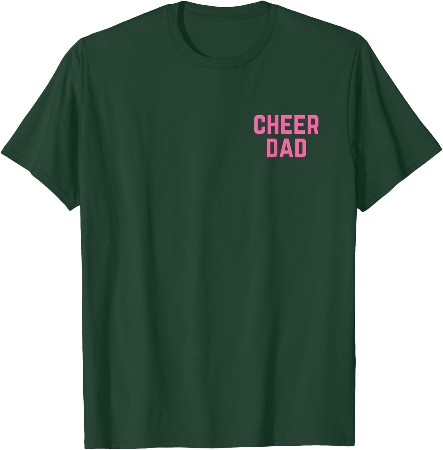 Cheer Dad Pink Cheerleading Pocket T-Shirt - T-Shirt | Forest