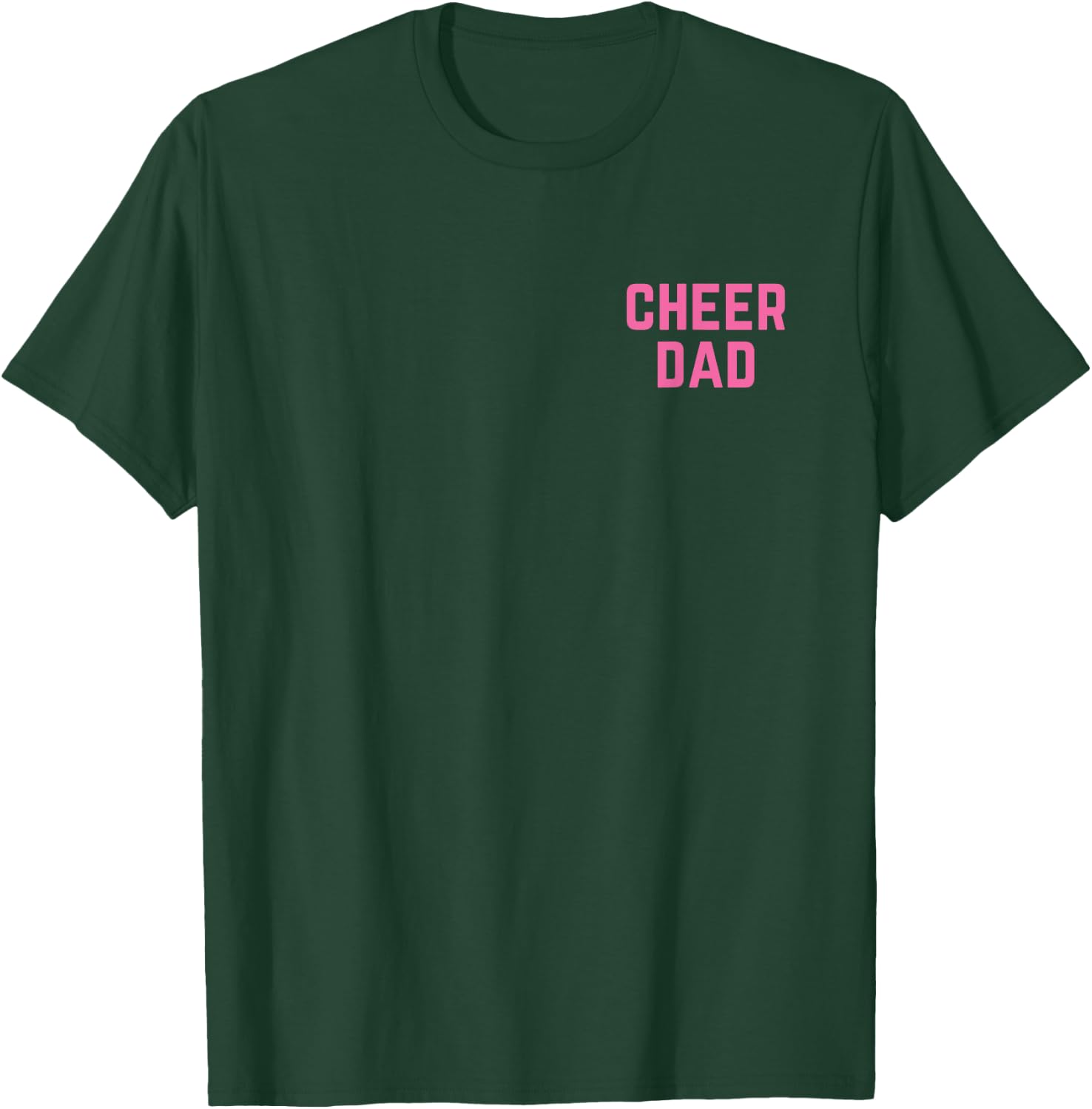 Cheer Dad Pink Cheerleading Pocket T-Shirt - T-Shirt | Forest
