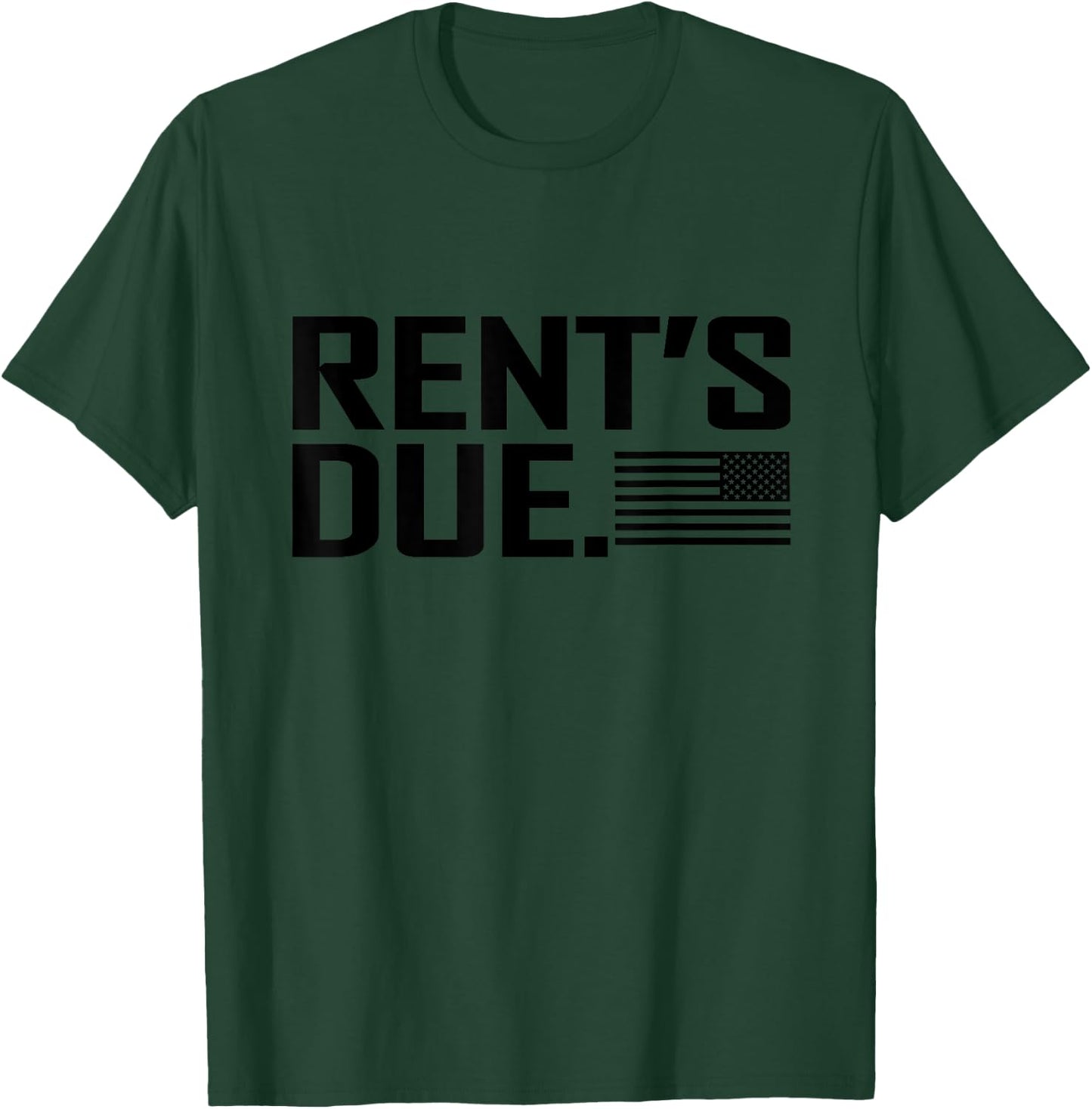 Rent's Due work hard bodybuilder weightlifting shirt T-Shirt - T-Shirt | Forest