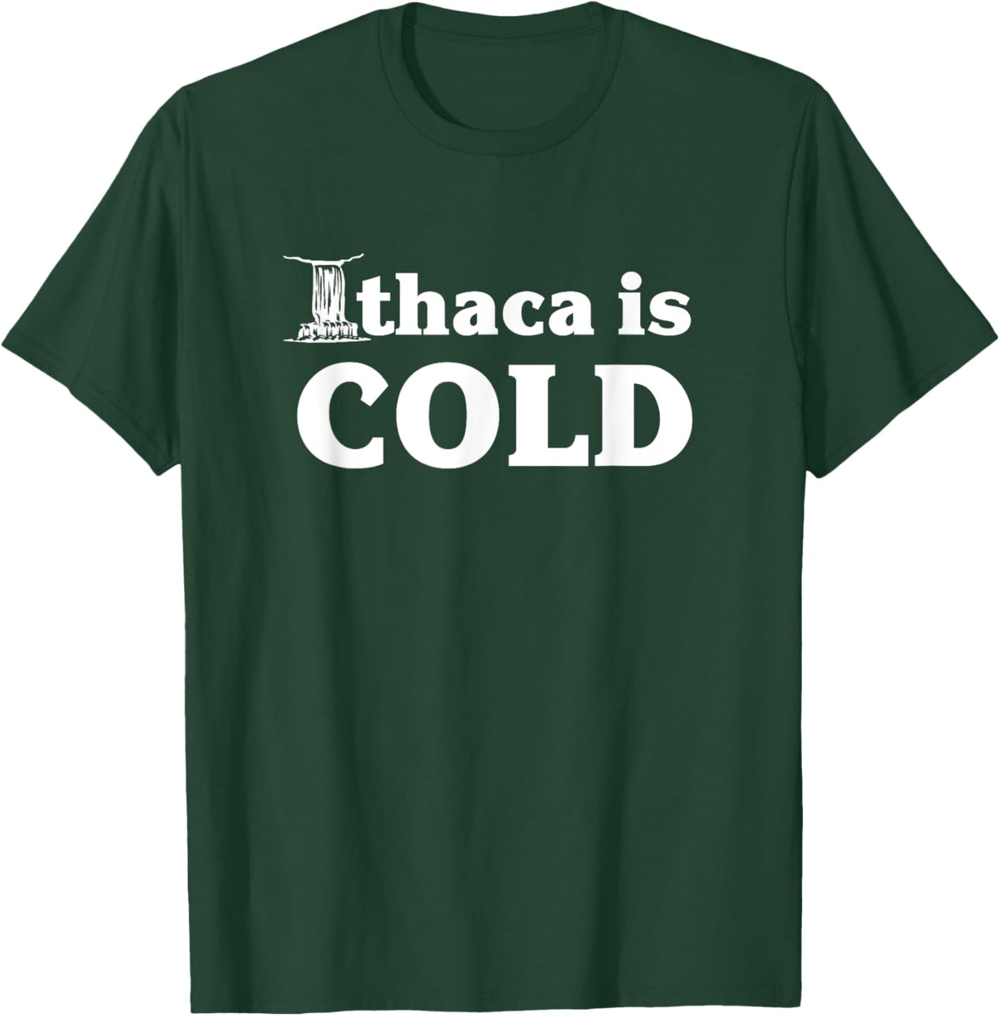 Ithaca Is Cold Funny Ithaca NY Gift T-Shirt - T-Shirt | Forest