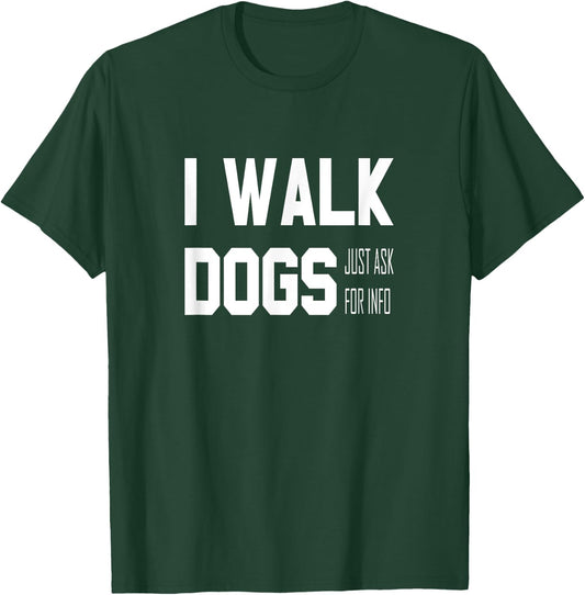 Official Dog Walker Men Women Kids T-Shirt - T-Shirt | Forest