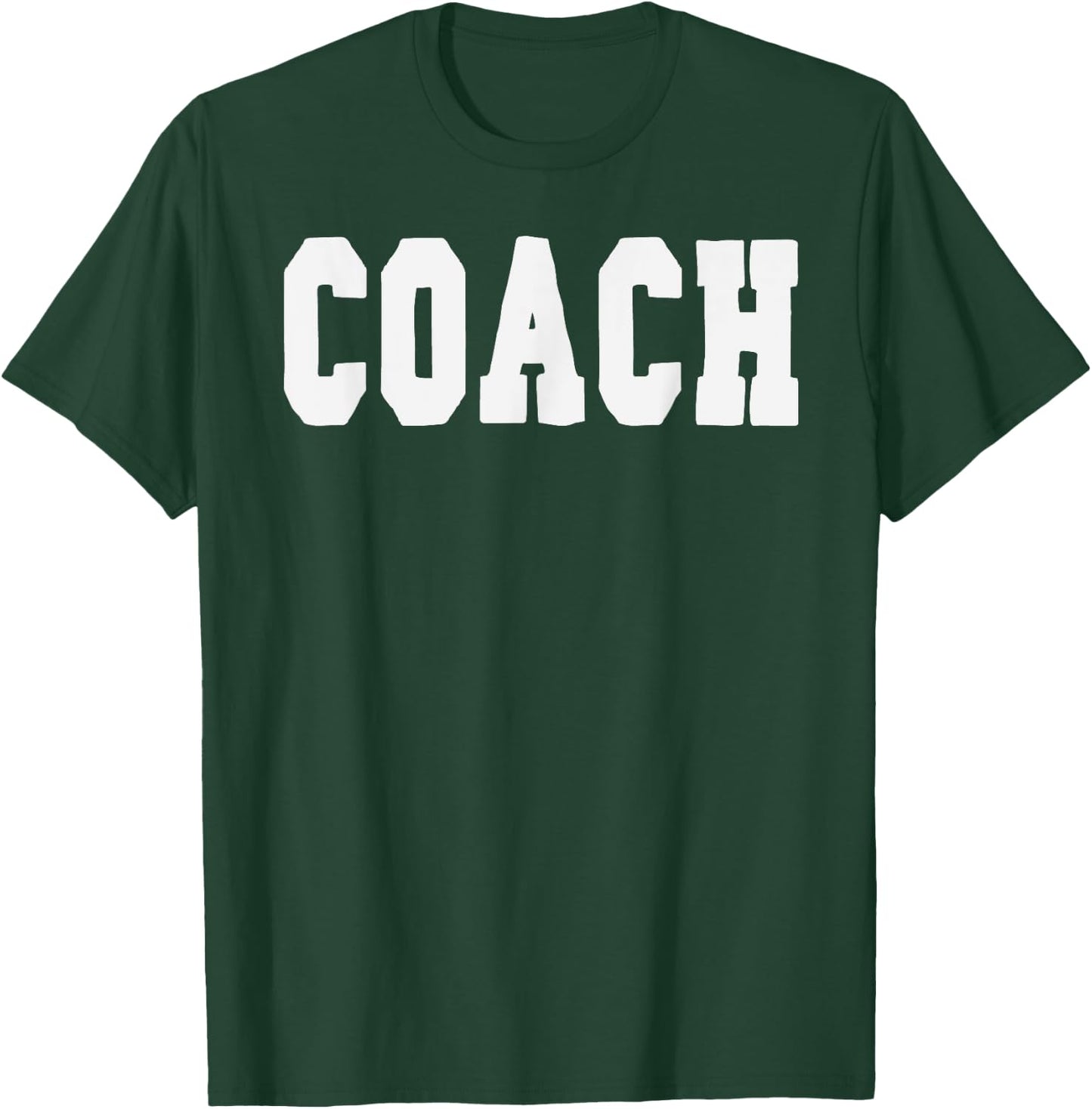 Coach Bold Lettering Halloween Costume Dress Up T-Shirt - T-Shirt | Forest