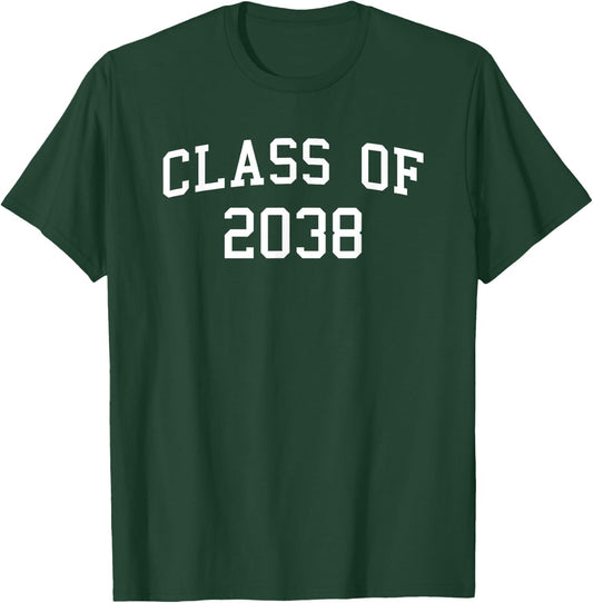 Class of 2038 Grow with Me Pre-K First Day Photo T-Shirt - T-Shirt | Forest