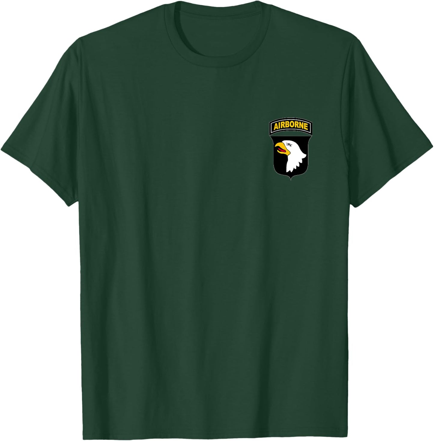 US Army 101st Airborne infantry Division Patch, Veterans T-Shirt - T-Shirt | Forest