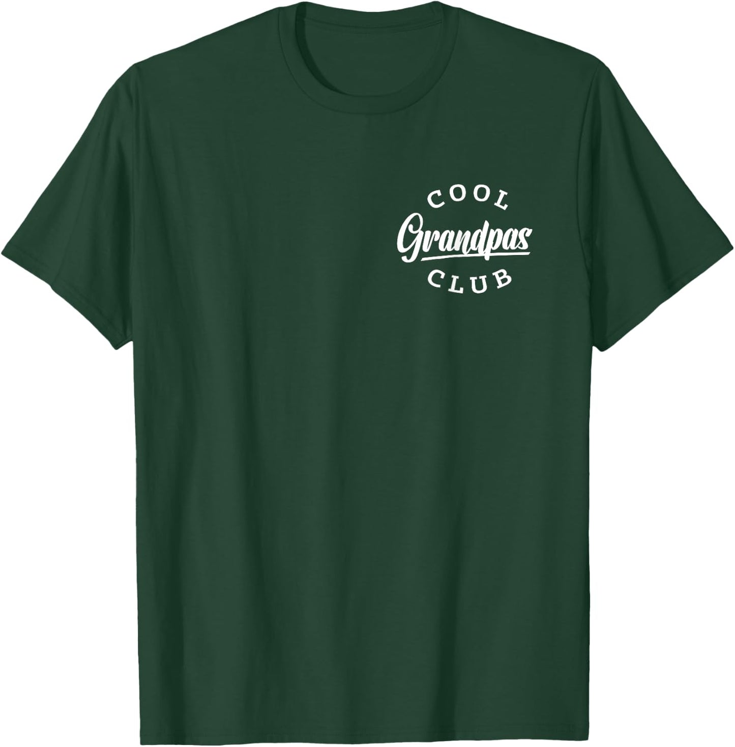 Cool Grandpas Club Pocket Funny Father's Day Cool Grandpa T-Shirt - T-Shirt | Forest