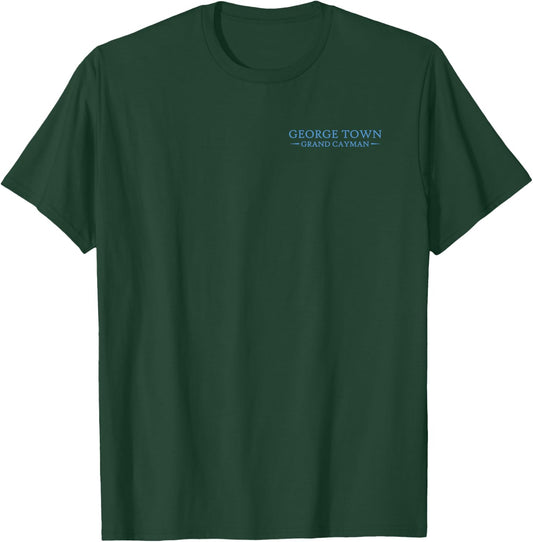 George Town Grand Cayman Stingray Ocean Animals Front & Back T-Shirt - T-Shirt | Forest